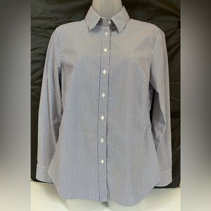 Banana Republic Blue Striped Button Down Shirt